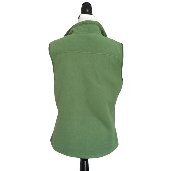 Green Fully Zip Fleece Vest - Picture 2 of 9